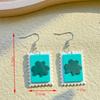 El más vendido transfronterizo St. Pendientes del Día de San Patricio, diseño de nicho del Día de Irlanda, pendientes de temperamento femenino de alta calidad, venta al por mayor