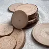 Virutas de madera redondas bricolaje anillos anuales virutas de madera fondo decorativo virutas de pino fundido virutas de madera pintadas a mano fabricantes venta al por mayor