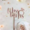 Decoración para Pastel de Bodas Transfronteriza Miss a Mrs Acrílico Inserto para Pastel Fiesta de Propuesta de Compromiso Decoración