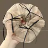 Laço de Cabelo de Renda Doce, Scrunchie de Luxo Estilo Coreano, Laço de Cabelo Extra-Grande para Coque, Corda de Cabelo para Rabo de Cavalo, Acessório de Cabelo
