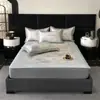 Conjunto de Três Peças de Tapete de Seda de Gelo de Verão Classe A Lavável Dobrável Chapéu de Cama Tapete de Ar Condicionado Lavável à Máquina Tapete Fresco Macio