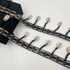 Nuevo Estilo Étnico Cadena de Cuerda de Reglas Doble Cruz Accesorios de Ropa Pequeña Fragancia DIY Accesorios de Borla de Concha Venta al por Mayor