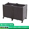 Caja de Plantación Móvil para Verduras de Balcón con Ruedas Universales, Set Familiar de Maceta de Plástico para Interiores/Exteriores, Maceta Especial para Cultivo de Verduras