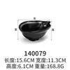 Tigela de Arroz A5 Melamina Preto Fosco Imitação de Porcelana Louça Japonesa Restaurante de Hot Pot Tigela para Molho Tigela para Temperos Sopa Plástico