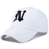 Boné de Baseball com Proteção Solar de Verão e Aba Larga, Bordado com Letras Estilo Coreano, Adequado para Homens e Mulheres, para Todas as Estações