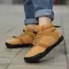 Zapatos de Algodón de Caña Alta con Punta Ancha para Niños, Transfronterizos, de Invierno, para Exteriores, a Prueba de Frío, Cálidos, Botas de Nieve, Botas de Algodón Espesadas con Felpa