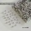 Rhinestones de Circonia Biselados de Fondo Plano 5A para Decoración de Uñas Mezcla de Mini Rhinestones Irregulares Decoraciones Blancas Súper Brillantes para Uñas Decoraciones de Rhinestone para Uñas Portátiles