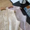 Garantía de Calidad Seda Real Reductor de Edad Madre Nuevo Estilo Chino Estilo Nacional Nuevo Estilo Botón de Rana Cuello Alto Chaleco Retro Chaleco Mujer Primavera Otoño