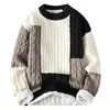 Venta Caliente Transfronteriza Suéter Holgado de Punto para Hombre de Cuello Alto Medio Ropa de Punto para Hombre Talla Grande Directo del Fabricante