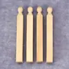 1:12 Muñeca Casa de Muñecas Muebles Miniatura Jardín Micro Escena Accesorios Coche Sencillo Pilares de Madera 4 Piezas 1 Bolsa