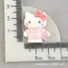 Caja de Papelería DIY Taza de Agua Parche de Pegamento de Crema Casero Accesorios de Resina de Dibujos Animados Pasador para el Cabello Gato Kt Pinza de Una Palabra