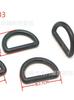 Argola D de Plástico Fivela D Semicircular de Plástico Fivela de Ajuste Elástico para Roupas Gancho de Conexão para Bagagem Mala Estojo de Viagem