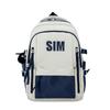 Mochila escolar para hombre, versátil, de gran capacidad, para estudiantes de secundaria.