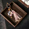 Broche Amuleto da Sorte Estilo Chinês Tradicional, Broche de Segurança Anti-Estresse, Pingente de Paz Antigo Banhado a Ouro, Presente