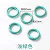 Llavero de anillo de plástico de colores Accesorios para abalorios DIY Colgante de anillo de resorte Gancho de campana Materiales para cadena de teléfono móvil