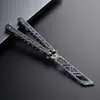 Faca de Treinamento Borboleta Não Afiada csgo Periférico Iniciante Prática Dobrável Multifuncional Sacudir Todo em Aço Fanciosa Faca Borboleta