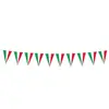 Set de Fiesta Bandera Italiana Verde Blanco Rojo Platos de Papel Desechables Vasos de Papel Mantel Banderines Cubiertos de Tres Colores