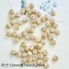 12mm contas de cerâmica contas soltas pulseira colar brincos pingente trançado à mão material diy acessórios de joalheria estudante