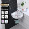 Lavabo de pared, mueble de baño, lavabo combinado, pequeño apartamento, lavabo triangular, balcón, cerámica, simple, de pared, de esquina