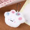 Colgante de Pata de Gato de Peluche de Dibujos Animados Juguete de Peluche Creativo Accesorio de Broche DIY Accesorio de Llavero de Pata de Gato Lindo