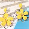 Pendientes de Hierba Rafi Flor Estrella Estrella de Mar Piña de Venta Caliente Transfronterizos Dopamina Tejidos a Mano Pendientes para Viajes de Verano Vacaciones