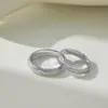 Anillos Cruzados de Plata de Ley S925 Nuevos para Parejas, Diseño Sencillo, Anillos de Boda de Lujo Ligero para Hombres y Mujeres, Venta Directa del Fabricante