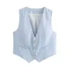 Aliexpress Atacado de Roupas Femininas Europeias e Americanas Transfronteiriças Outono Novo Estilo 16 Cores Colete Simples e Elegante Versátil Colete