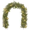 Guirnalda Artificial Luminosa de Aguja de Pino PE Verde Transfronteriza de 1.8M Mesa de Comedor Chimenea Decoraciones para el Hogar Navidad Ratán Colgante de Puerta