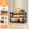 Sapateira de aço para casa, estante de armazenamento multicamadas de piso, organizador simples para hall de entrada, corredor e corredor, sapateira de ferro forjado