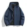 Chaqueta de hombre tres en uno, a prueba de viento e impermeable, adecuada para otoño e invierno, conjunto de dos piezas de plumón desmontable, ropa para ciclismo y montañismo para hombres, disponible para compra en grupo