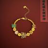 Novo Bracelete Retro Nicho Estilo Chinês Cabacinha Enrolada 2025 Novo Modelo com um Bracelete de Moda Estilo Nacional Único e de Alto Padrão