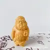 Escultura de Tuia, Sândalo Dourado e Buxo para Boa Sorte, Pingente de Carro Zhong Kui, Figura Taoísta para Exorcizar Demônios, Feito em um Momento