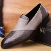 Moda Masculina de Negócios Transfronteiriça Solado de Borracha Macio Confortável Formal Casual Slip-On Respirável Tamanho Grande Moderno Estilo Britânico