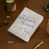 Caderno Retrô de Papel Dupont de Alta Qualidade A5 Capa de Couro Macio Diário de Mão Simples Espesso Bloco de Notas para Escritório
