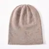 Gorro de Inverno, Aba Quente de Camada Dupla, Versátil, Unissex, Gorro de Tricô de Lã Cashmere, Faz o Rosto Parecer Menor, Quente e Protege as Orelhas