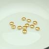 Bolsa de oro de 14K cuentas de ábaco joyería hecha a mano DIY con cuentas color oro material espaciador de retención 3/4/5mm/6mm