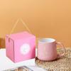 Venta Directa de Fábrica Taza Térmica de Gama Alta Cerámica Cuchara Doméstica con Tapa Oficina Pareja Tendencia Personalizada Venta al por Mayor