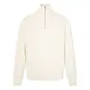 26833 Suéter de Tricô Tendência Street Style High-End Estilo Old Money com Gola Meia Aberta e Design Relaxado para Homens