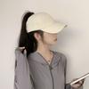 Gorra de béisbol de cola de caballo alta para mujer, sombrilla de verano, protector solar, gorra con parte superior hueca, sombrero para el sol anti-ultravioleta, Corea ins