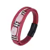 Pulseira de Pedra Olho de Tigre Masculina Amazon Venda Quente Transfronteiriça Couro Multicamadas Pulseira de Pedra Natural Masculina Pulseira com Fecho Magnético Joias