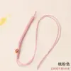 Cordón para Llavero de Nudo de Diamante Tejido a Mano, Producto Semi-Terminado Teñido en Degradado, Cordón Colgante Corto Ajustable, Cordón para Colgar en Bolsas, Venta al por Mayor