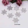 Decoración de Hielo y Nieve Brillo Tela No Tejida Copos de Nieve DIY Hecho a Mano para Niños Accesorios para el Cabello de Princesa Joyería Materiales Accesorios