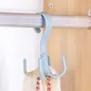 Gancho Multifuncional Doméstico para Roupas Íntimas e Casacos, Prateleira de Armazenamento sem Furos, Gancho Giratório de Quatro Garras, Suporte de Armazenamento para Bolsas
