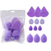 Set de 12 Huevos de Belleza, Esponja Cruzada de Exportación, Base Líquida, Cushion de Aire, Esponja de Maquillaje, Uso Húmedo y Seco