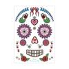 Pegatinas Impermeables de Halloween Transfronterizas Pegatinas Faciales de Mascarada Pegatinas Faciales Pegatinas de Tatuaje Mexicanas del Día de Muertos