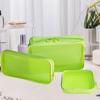 Bolsa de Almacenamiento de Cosméticos Portátil para Viaje, Bolsa de Aseo Transparente de Gran Capacidad, Bolsa de Cosméticos Pequeña, Bolsa de Cosméticos de Malla de Nailon