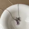 Colar com Pingentes Múltiplos Design Sense Gota Estrela Amor de Homem Franja Longa Corrente de Clavícula Feminino Doce Cool Moda Versátil