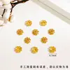 Bandeja Hueca Antigua Flor de Seis Pétalos Color Fuerte que Conserva el Color, Accesorios para Joyería DIY con un Toque de Lujo Ligero y de Alta Gama, Que No Se Desvanece