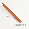 Pinças de chá de bambu, bambu marmorizado, bambu ameixa, bambu carvão velho, pinças de chá de bambu com pregos de cobre, acessórios para cerimônia do chá, pinças de xícara anti-queimadura e antiderrapantes, pinças de bambu