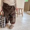 2026 Nueva Ropa Infantil Ropa de Otoño e Invierno Ropa Infantil Estilo Coreano Pana Forro Polar Pantalones Casuales de Invierno para Niñas 122608